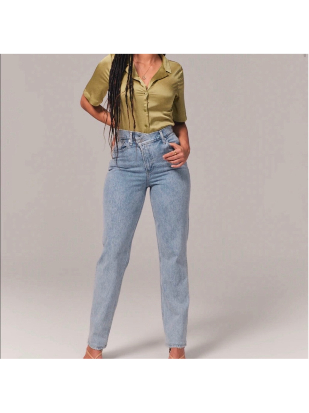 Abercrombie & Fitch Curve Love 90s Straight Jeans - Size 32/14L